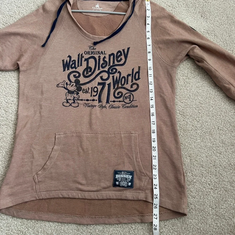 Disney Parks Walt Disney World Hoodie Mickey Mouse Graphic Pullover Ladies M - Picture 10 of 11